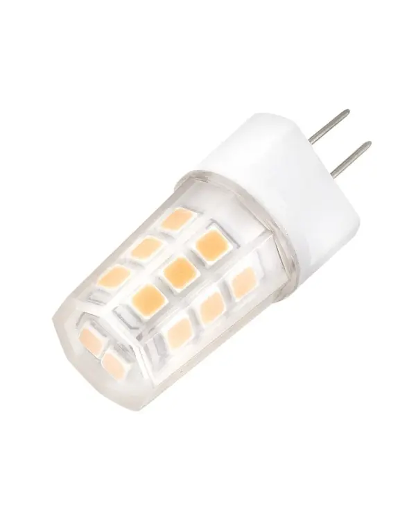 This miniature T3 LED bulb delivers 150 lumens in a tiny 0.5-inch form factor, ideal for under-cabinet lighting, appliances, and compact fixtures. Energy-efficient LED technology with warm 2700K color temperature.