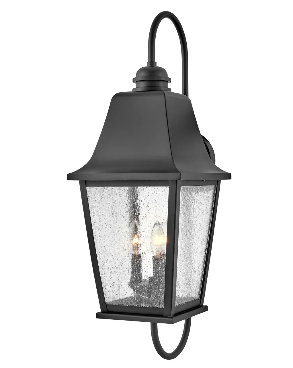 Kingston LED Outdoor Wall Lantern in Black