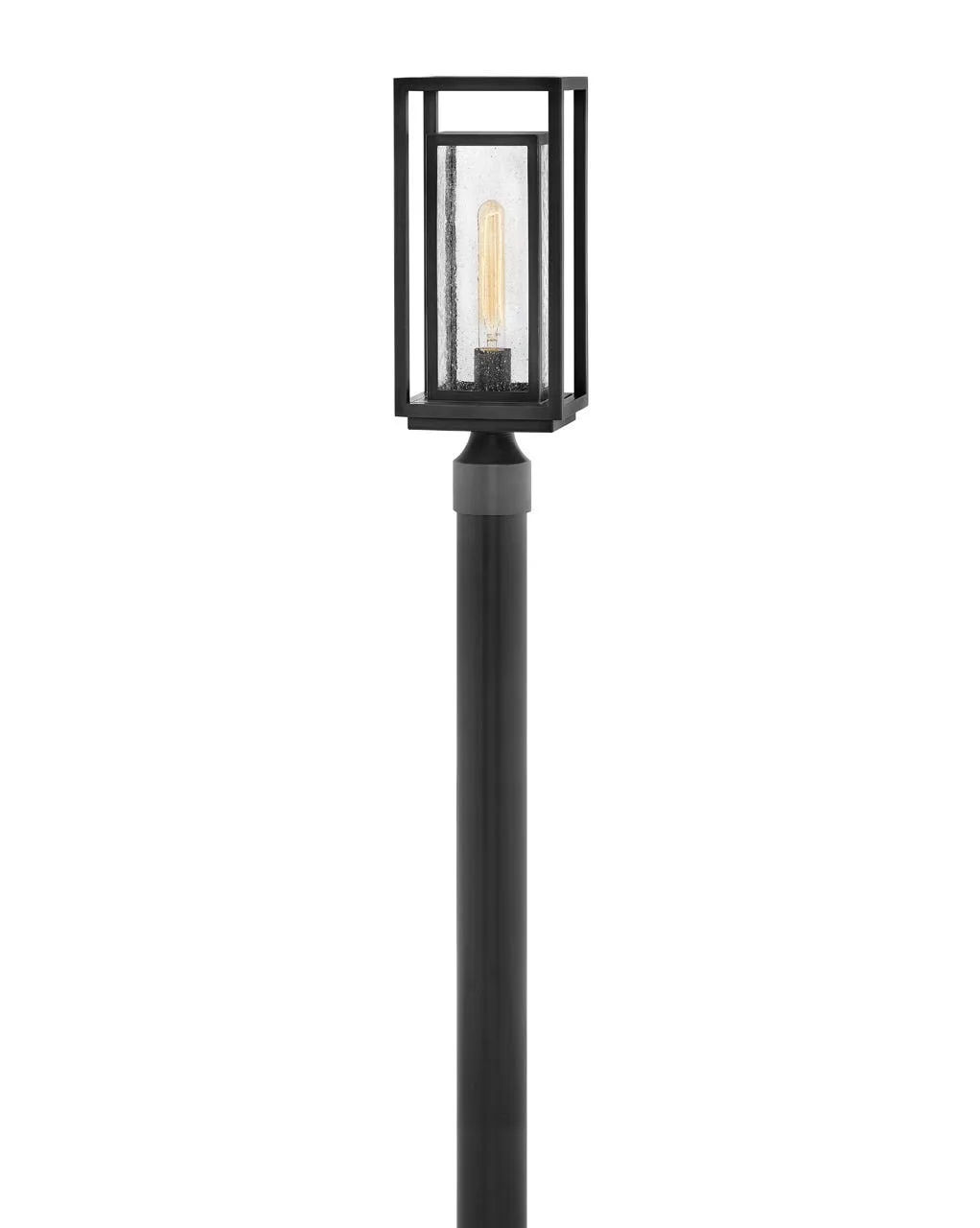 Republic LED Post Top Lantern in Black