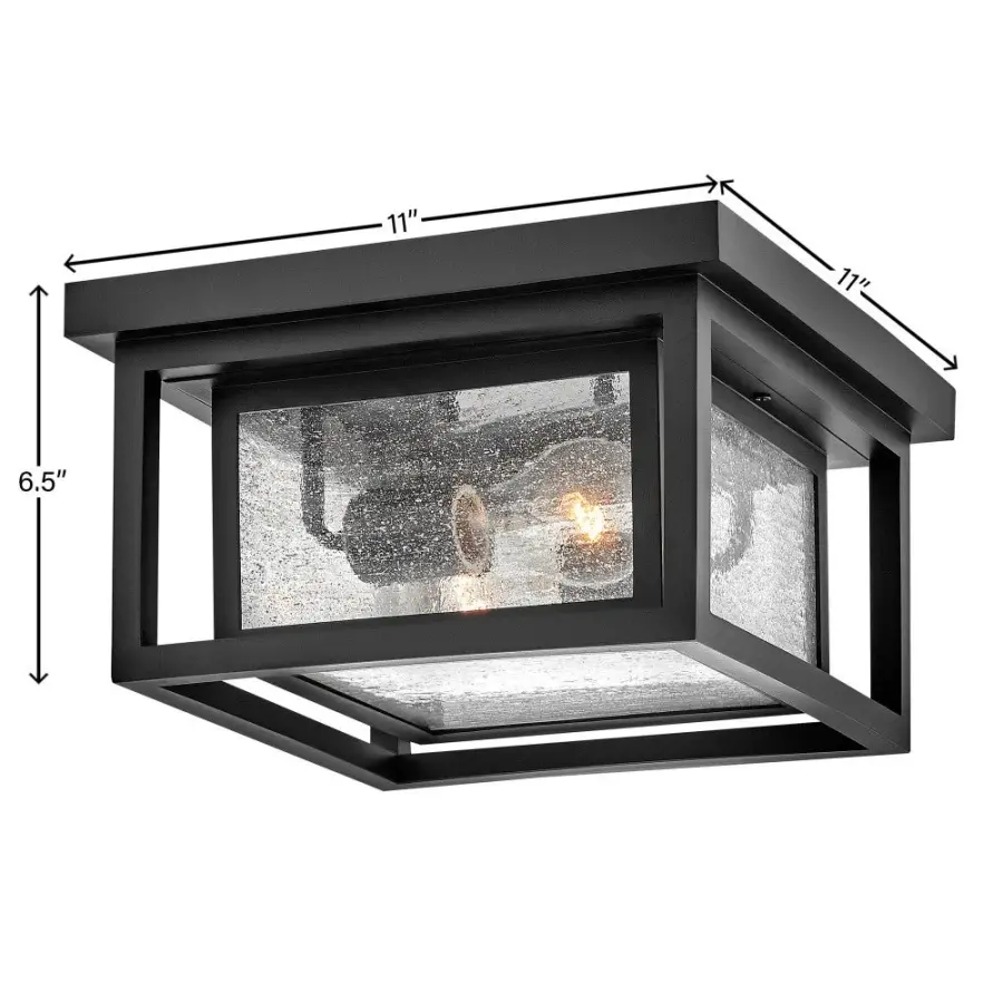 Republic LED Flush Mount in Black - Image 5