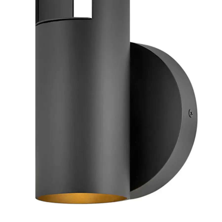 Oslo LED Outdoor Wall Sconce in Black - Image 4