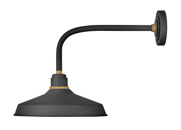 Foundry Classic LED Barn Light in Textured Black