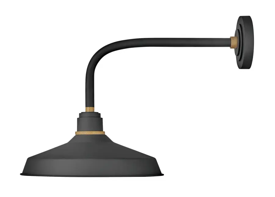 Foundry Classic LED Barn Light in Textured Black