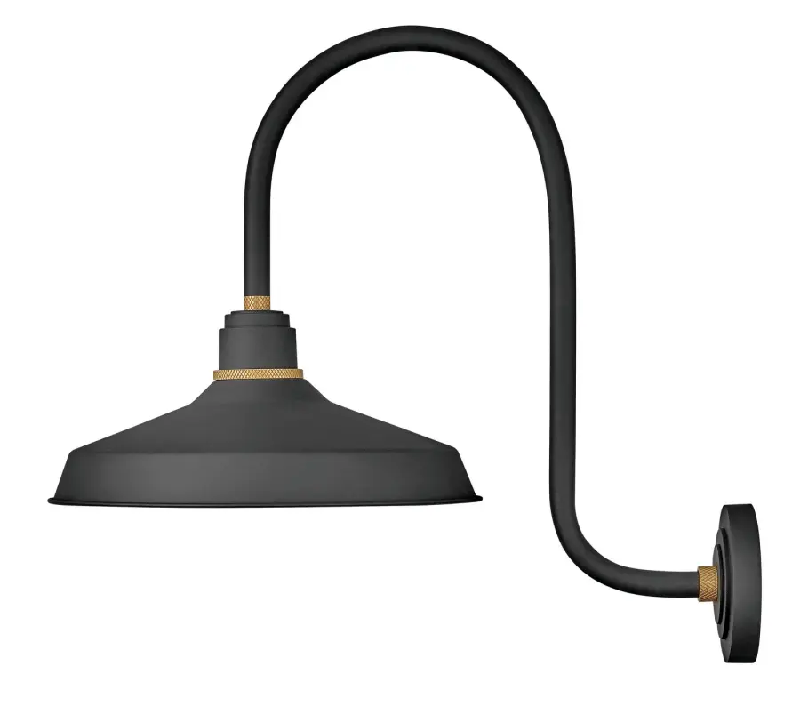 Foundry Classic LED Barn Light in Textured Black