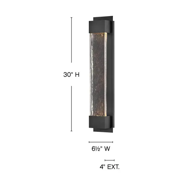 Rune LED Wall Mount Lantern in Black - Image 7