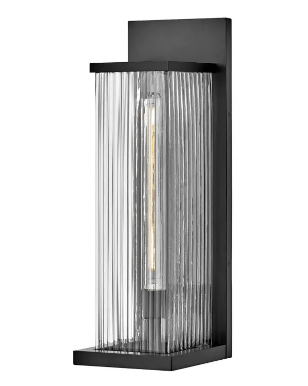 Torrent LED Outdoor Wall Sconce in Black
