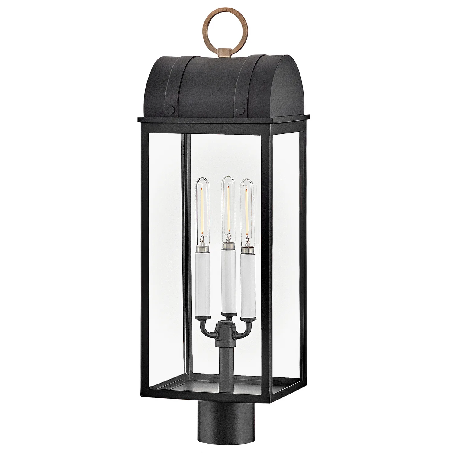 Campbell LED Post Mount in Black