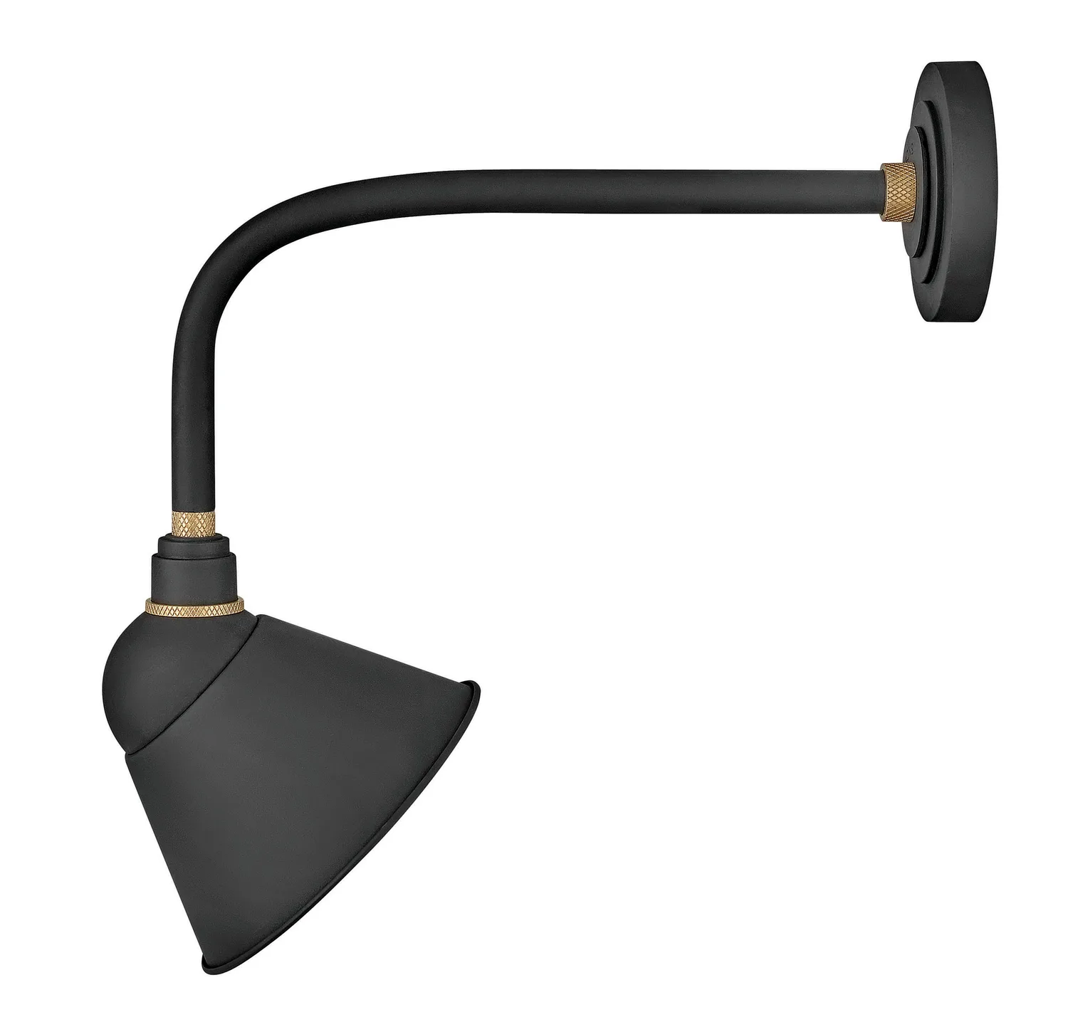 Foundry Sign Light LED Barn Light in Textured Black