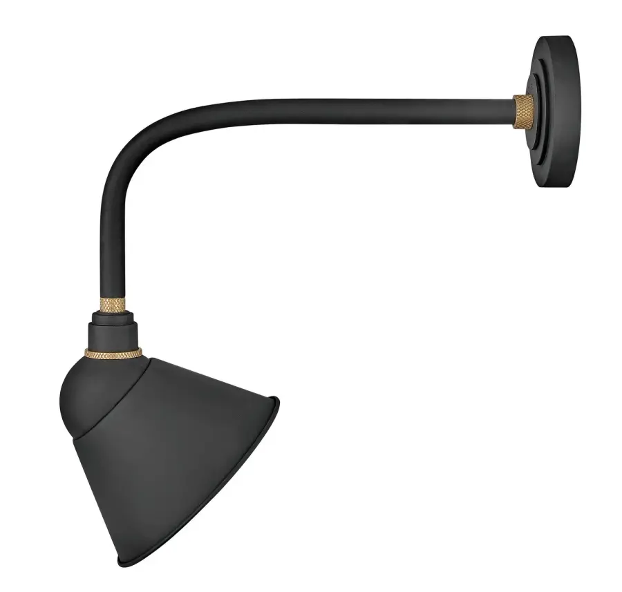 Foundry Sign Light LED Barn Light in Textured Black