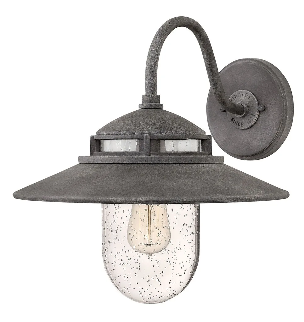 Atwell LED Wall Mount in Aged Zinc