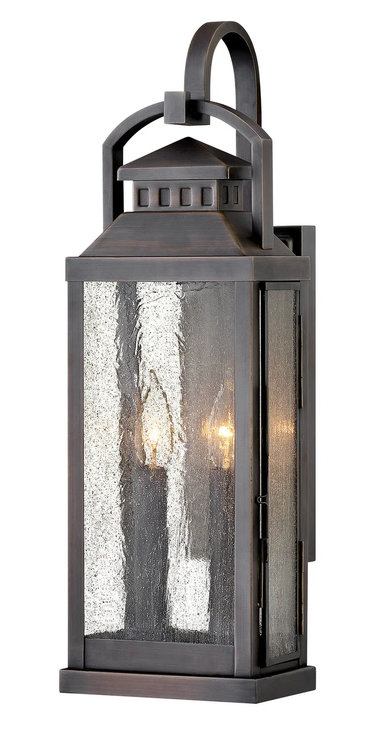 Revere LED Wall Mount in Blackened Brass