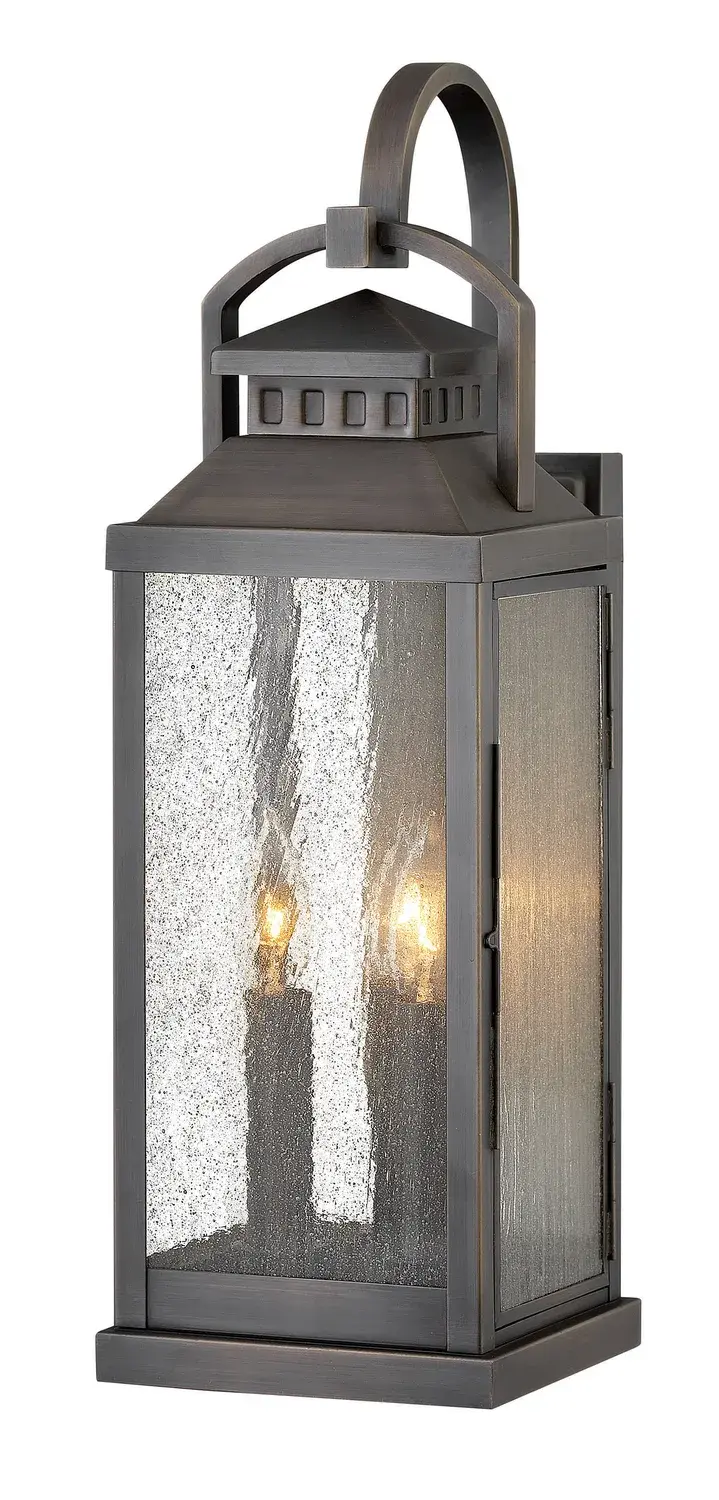 Revere LED Wall Mount in Blackened Brass