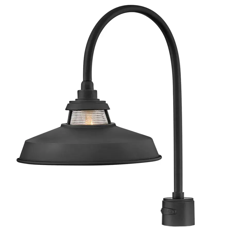 Troyer LED Post Mount in Black