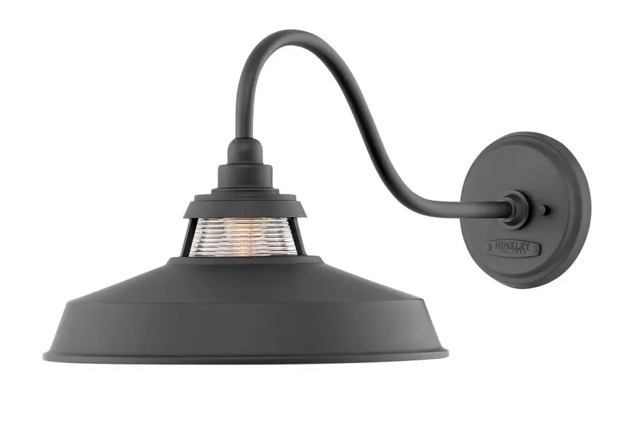 Troyer LED Outdoor Wall Sconce in Black