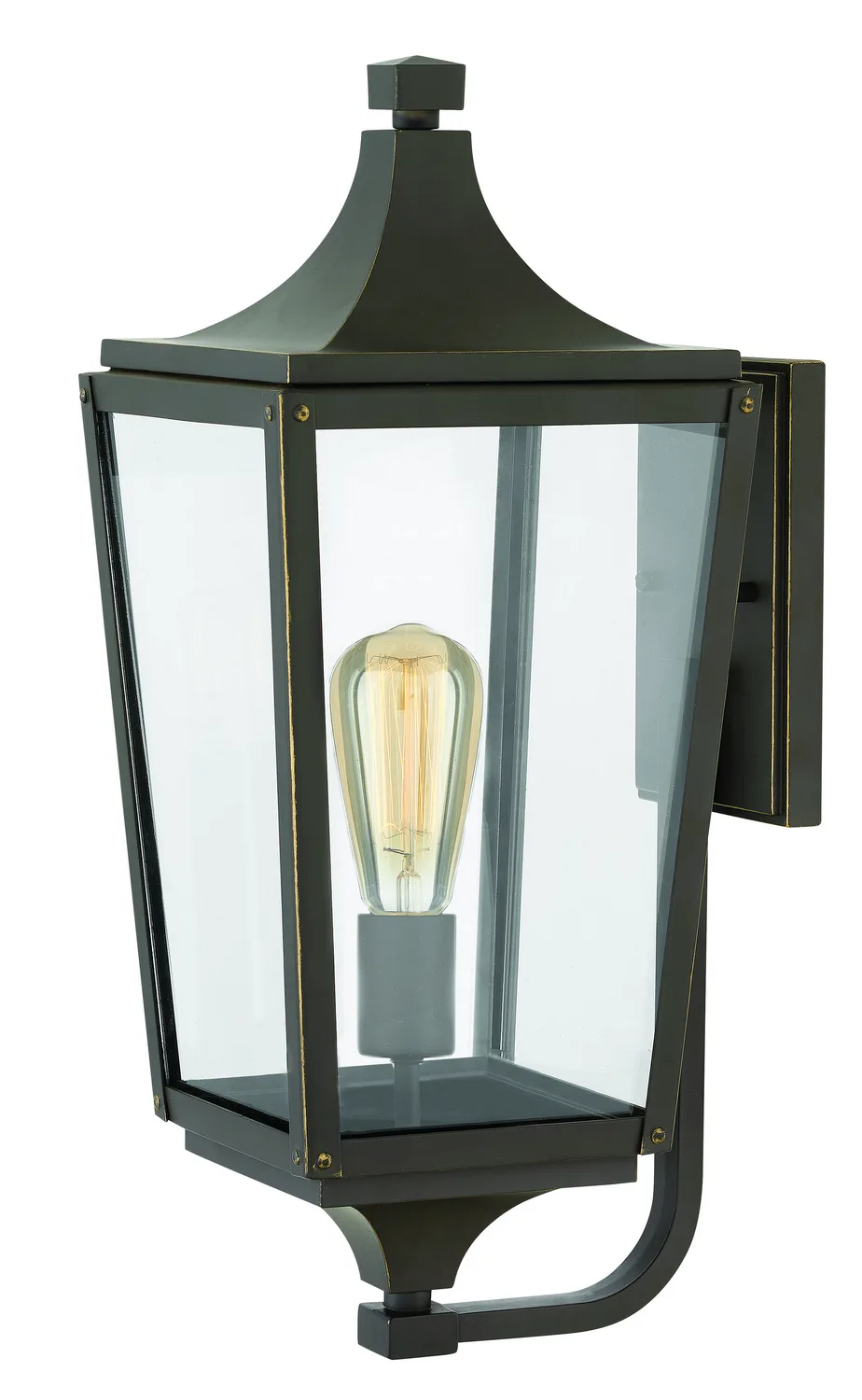 Jaymes LED Outdoor Wall Lantern in Oil Rubbed Bronze