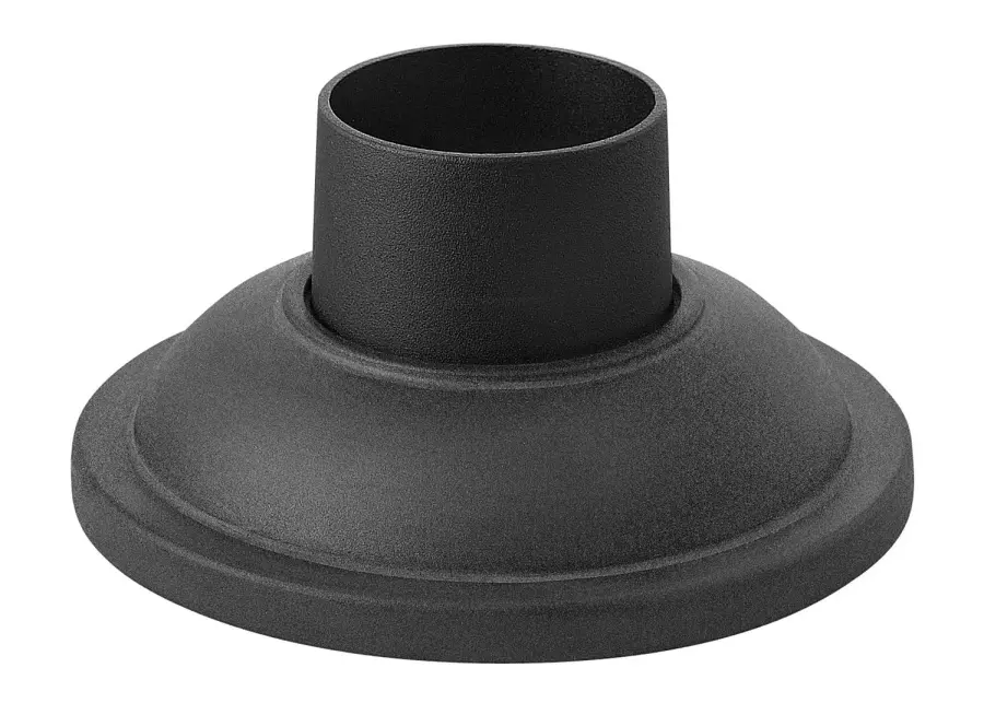 Pier Mount Base in Museum Black