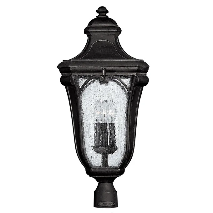 Trafalgar LED Post Top Lantern in Museum Black