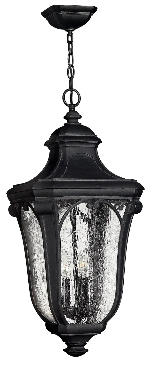 Trafalgar LED Hanging Lantern in Museum Black