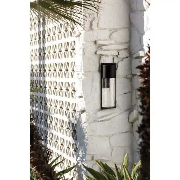 Shelter LED Outdoor Wall Sconce in Black - Image 4