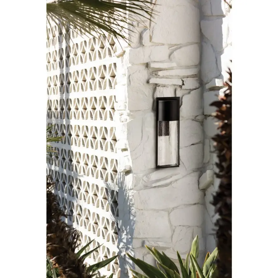 Shelter LED Outdoor Wall Sconce in Black - Image 4