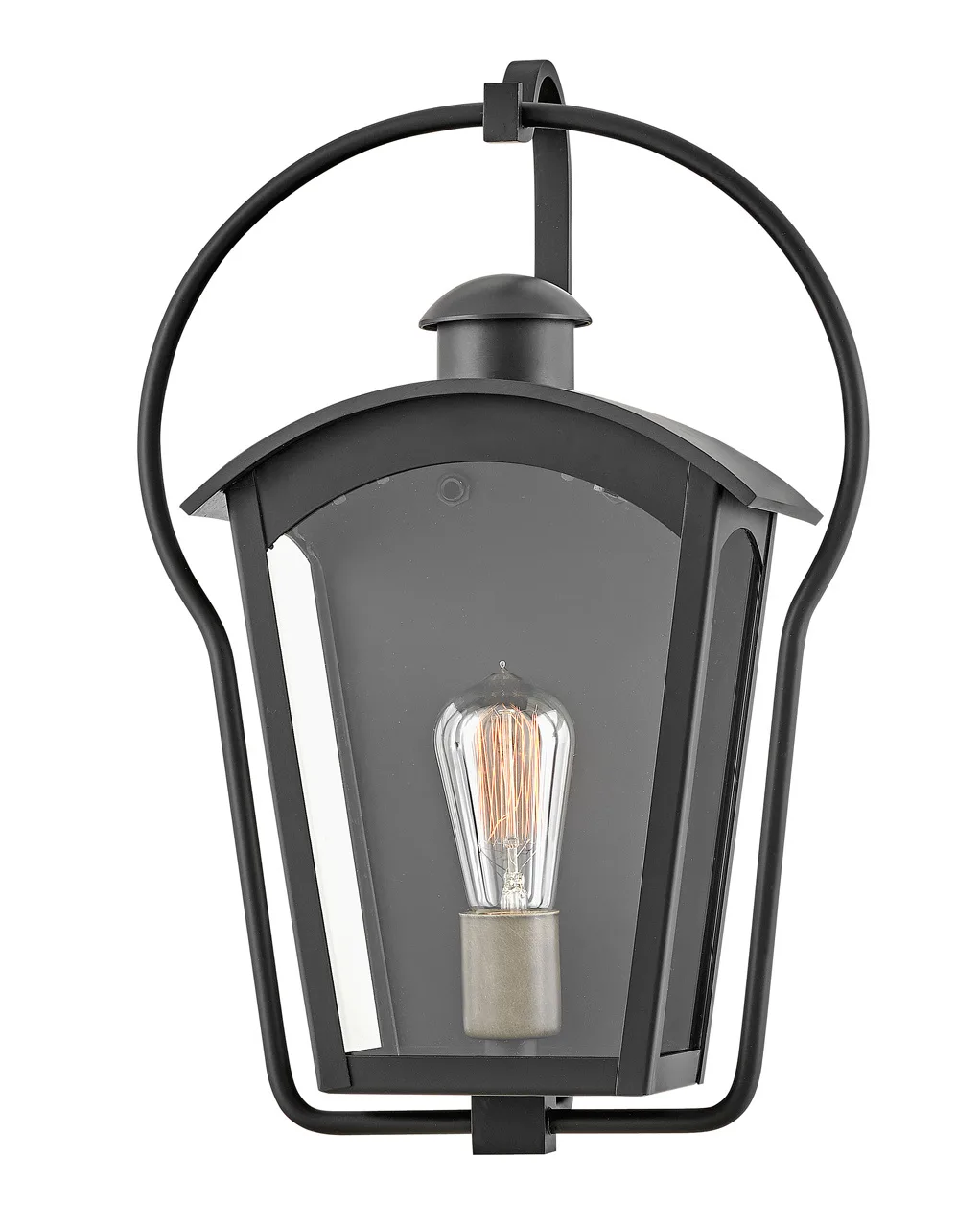 Yale LED Outdoor Wall Lantern in Black