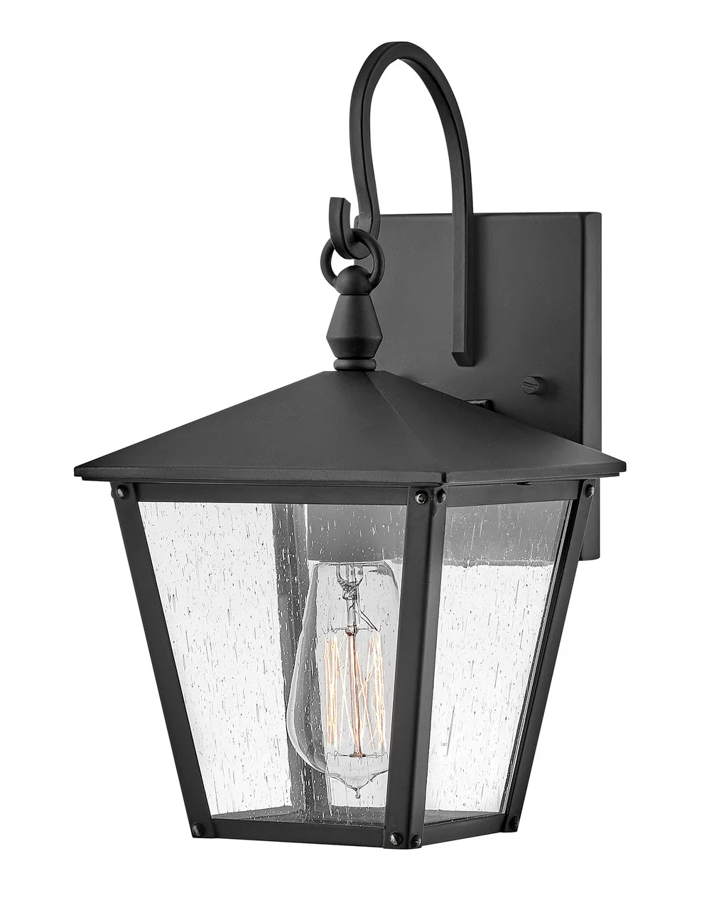 Huntersfield LED Outdoor Wall Sconce in Black