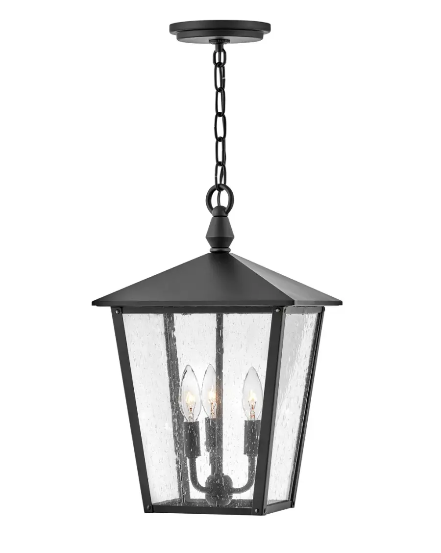Huntersfield LED Hanging Lantern in Black