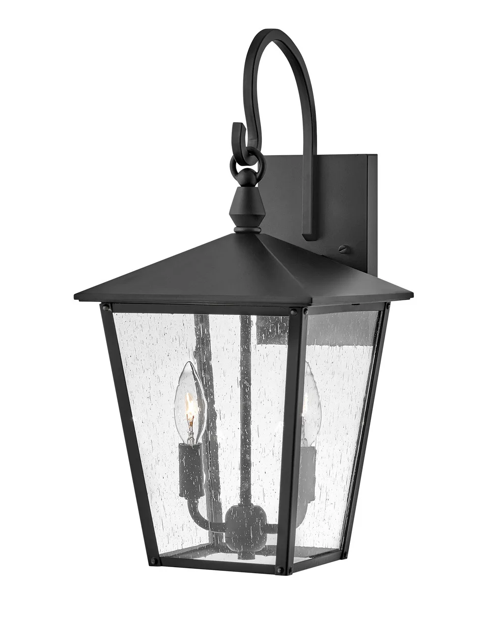 Huntersfield LED Outdoor Wall Sconce in Black