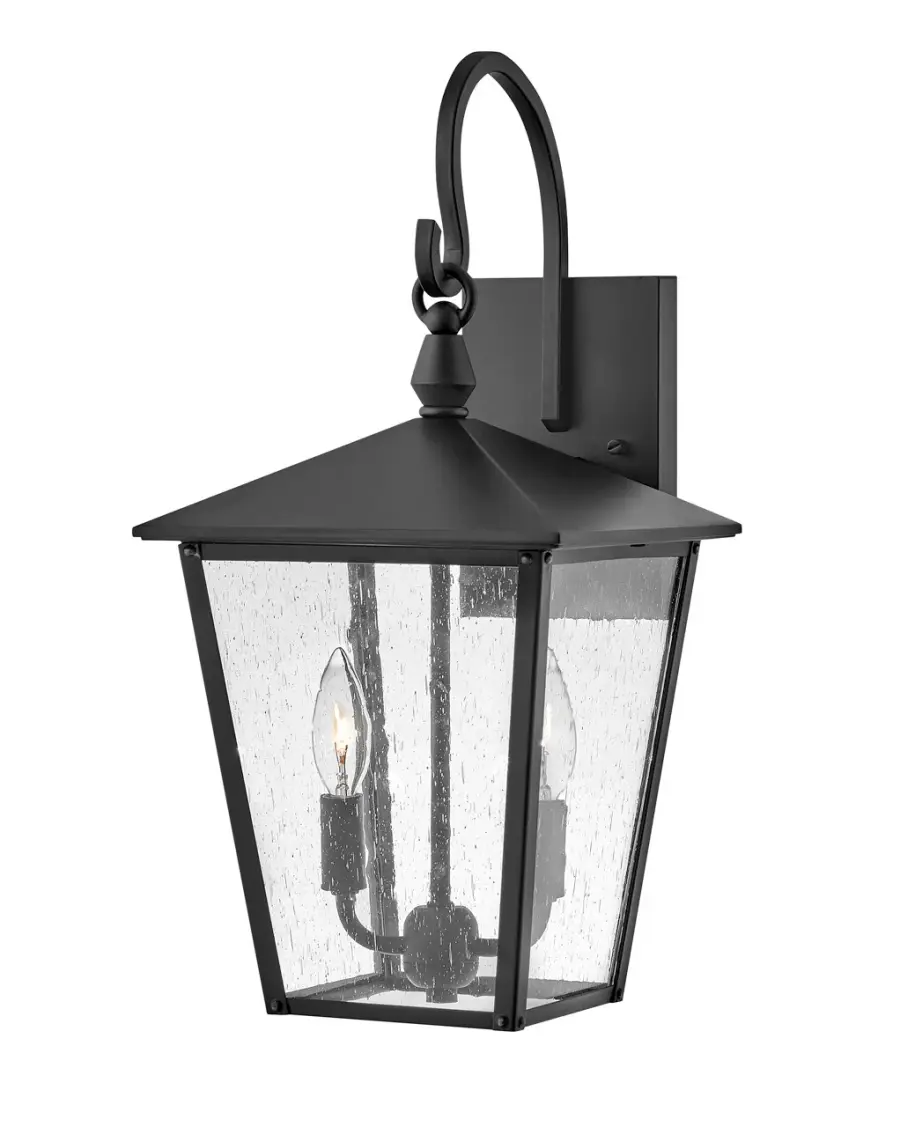 Huntersfield LED Outdoor Wall Sconce in Black