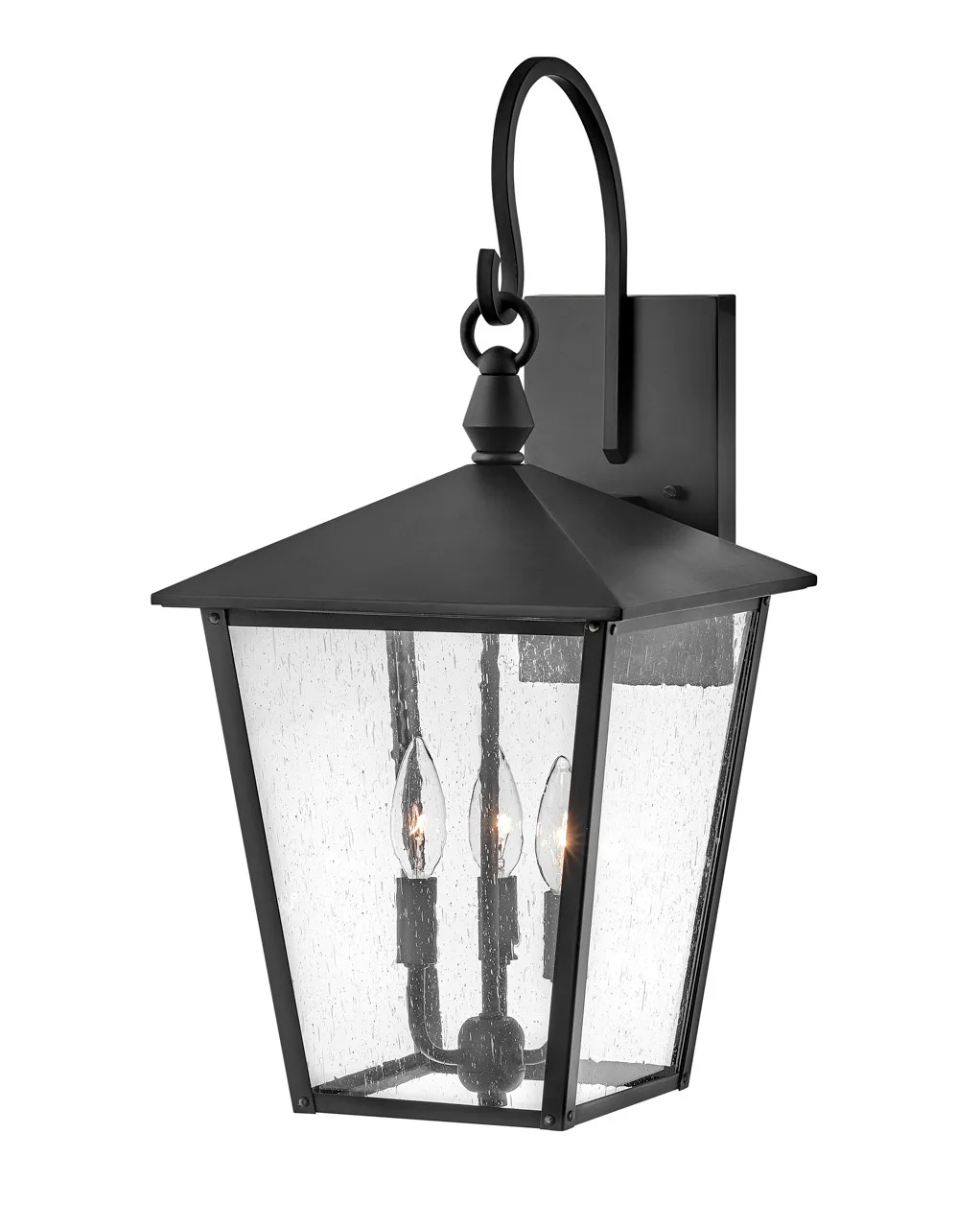 Huntersfield LED Outdoor Wall Lantern in Black