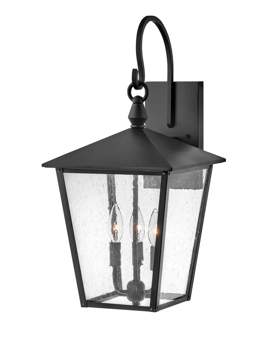 Huntersfield LED Outdoor Wall Lantern in Black