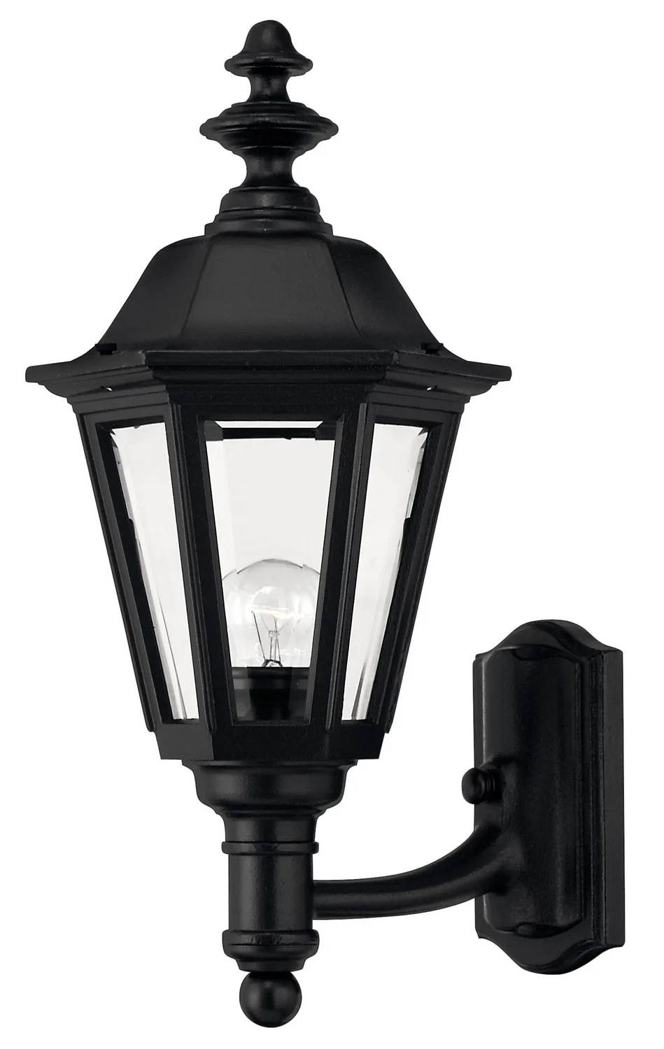 Manor House LED Outdoor Wall Lantern in Black