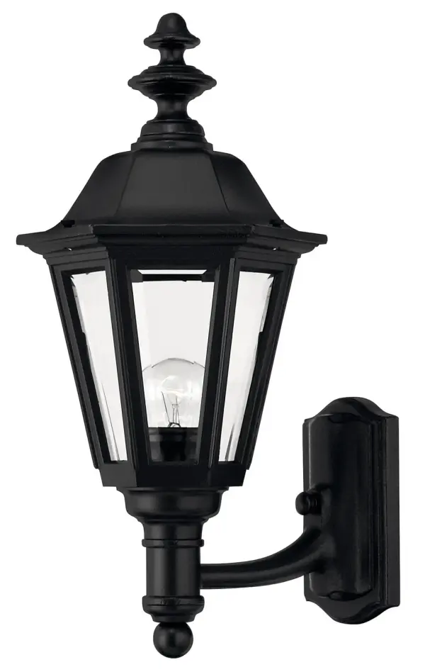 Manor House LED Outdoor Wall Lantern in Black