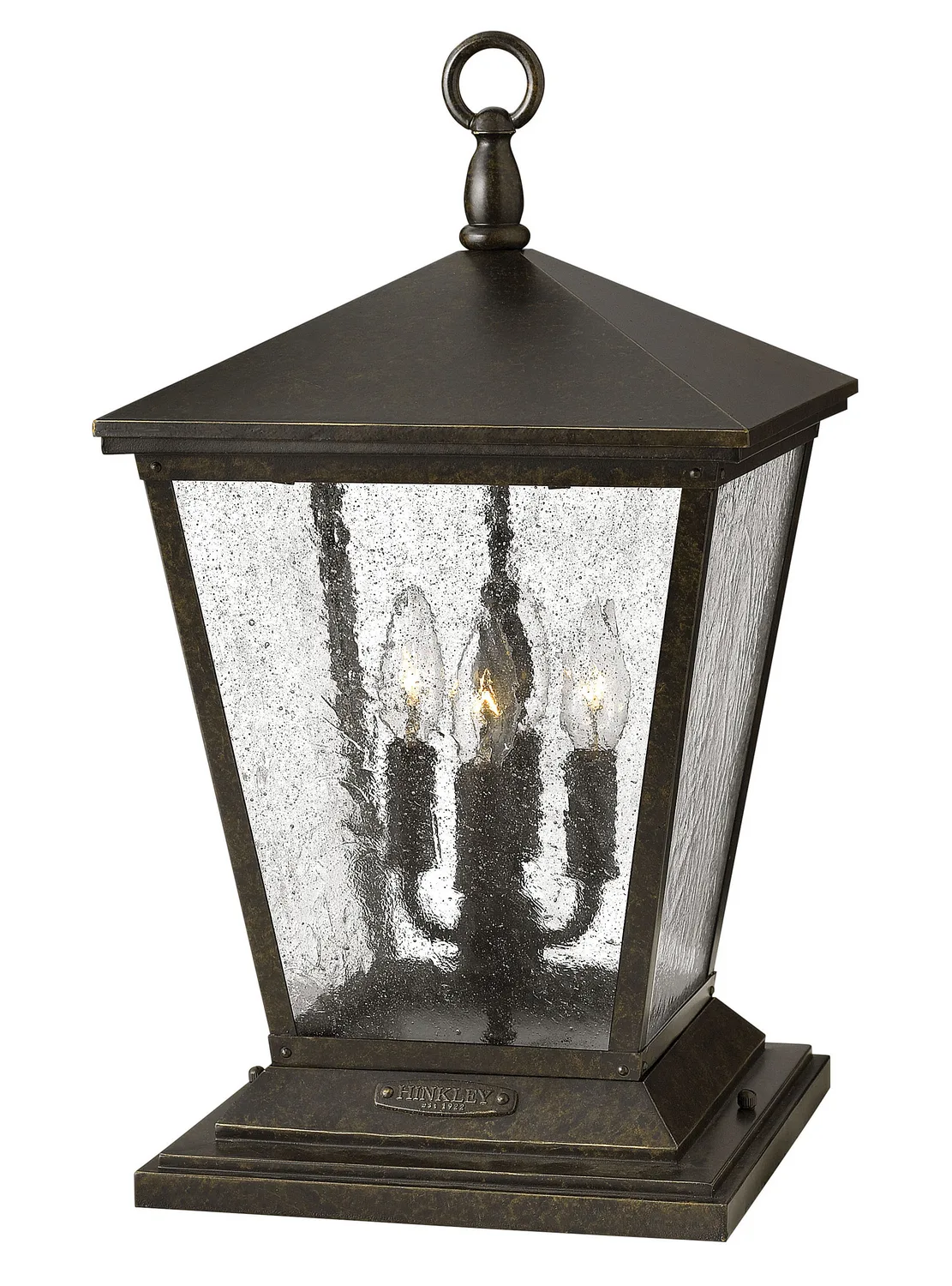 Trellis LED Pier Mount in Regency Bronze