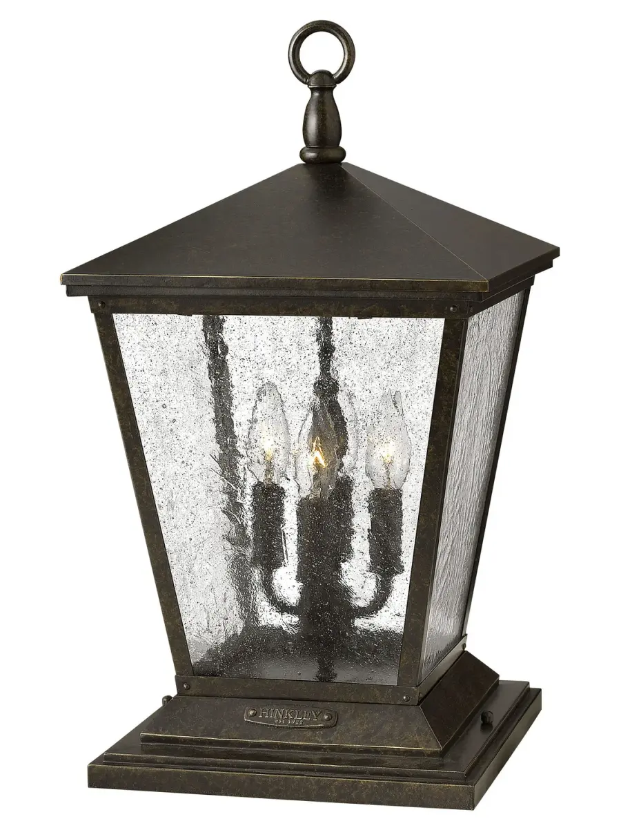 Trellis LED Pier Mount in Regency Bronze