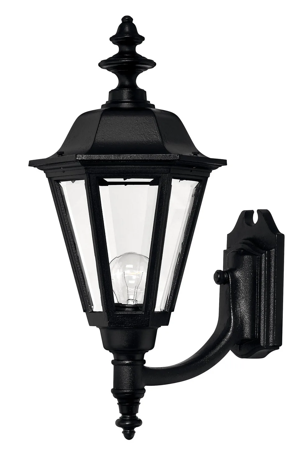Manor House LED Outdoor Wall Lantern in Black