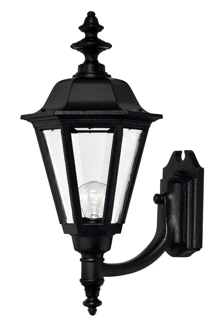 Manor House LED Outdoor Wall Lantern in Black