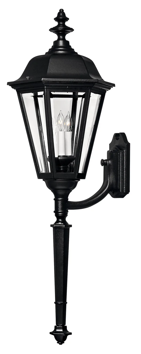 Manor House LED Outdoor Wall Lantern in Black