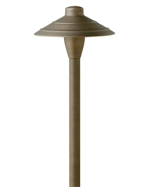 The Hardy Island Path Light combines rugged construction with refined design. Solid cast brass construction ensures longevity in wet locations, while the warm 2700K LED provides inviting illumination for walkways and outdoor spaces.