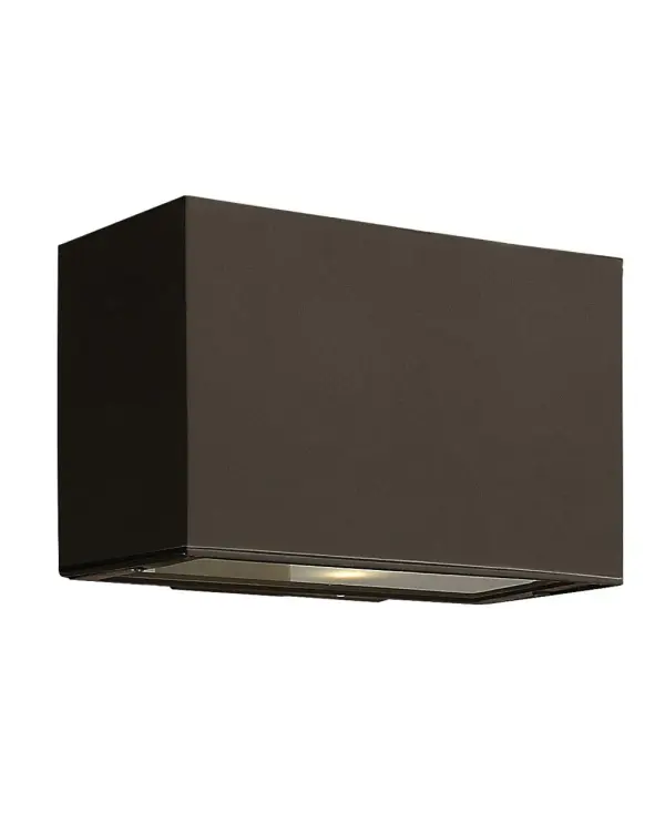 The Atlantis LED Wall Mount delivers minimalist sophistication with clean lines and integrated LED technology. Its compact 9-inch width and wet-rated aluminum construction make it ideal for contemporary exteriors.