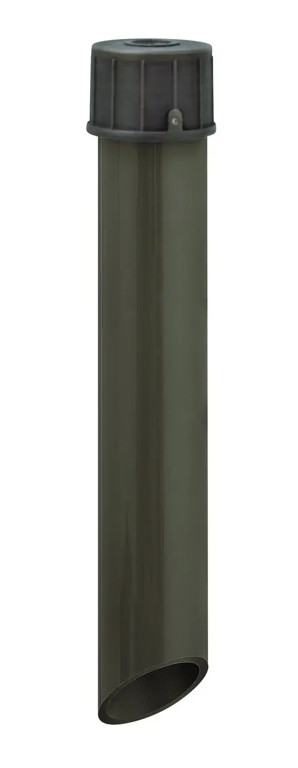 Heavy-duty ground spike designed for secure outdoor lighting fixture installation. Aluminum construction with bronze finish provides weather resistance and stability for landscape lighting applications.