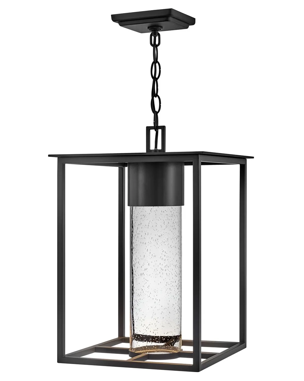 Coen LED Hanging Lantern in Black