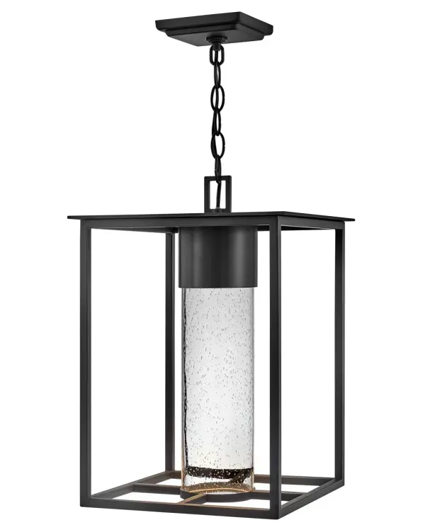 Coen LED Hanging Lantern in Black