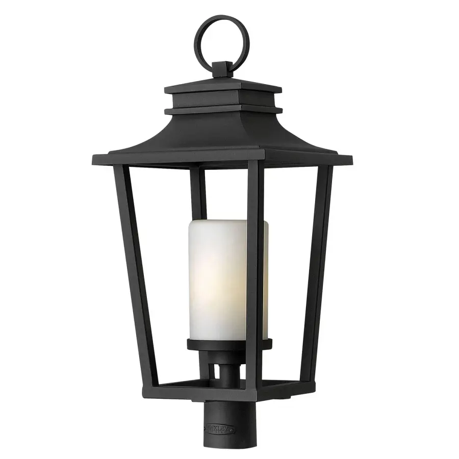 Sullivan LED Post Top or Pier Mount Lantern in Black