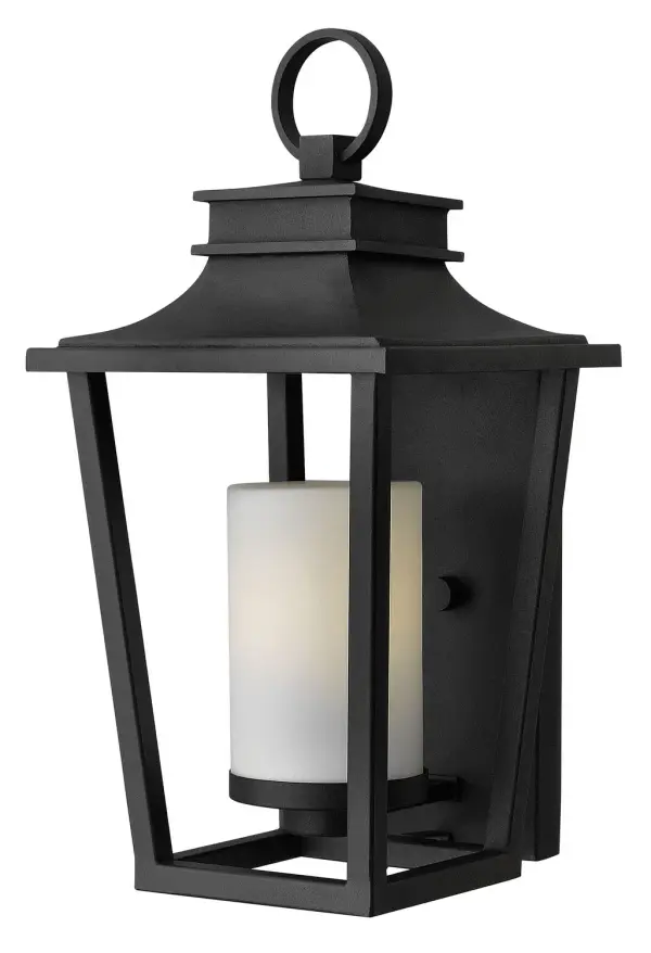 The Sullivan LED Wall Mount combines clean contemporary lines with traditional lantern styling. Its cast aluminum construction and wet-rated design make it ideal for exposed outdoor locations, while the etched opal glass provides soft, even illumination.