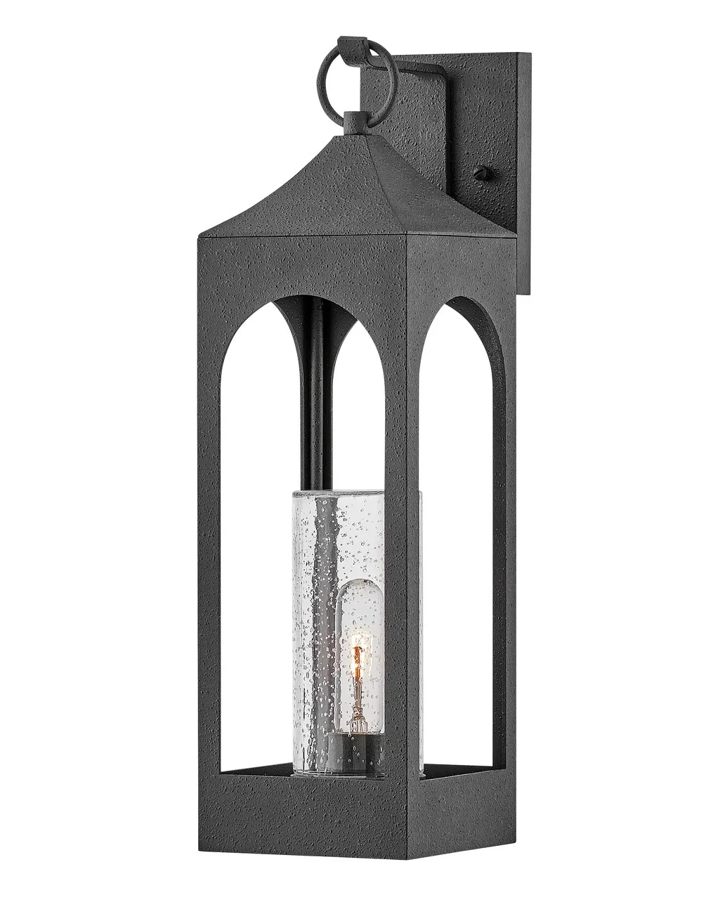 Amina LED Wall Mount in Distressed Zinc
