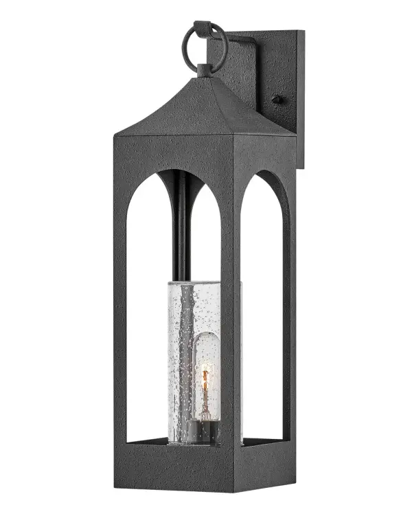 Amina LED Wall Mount in Distressed Zinc