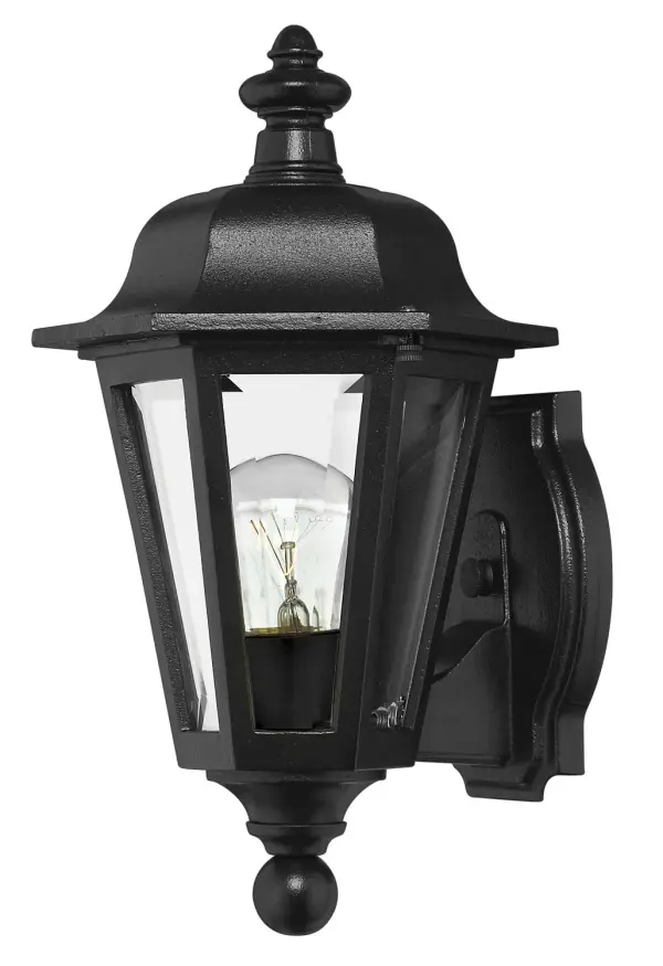 Manor House LED Outdoor Wall Lantern in Black