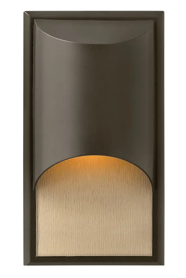 The Cascade LED wall sconce combines contemporary design with practical versatility. Its clean aluminum construction and amber rain glass create warm, indirect lighting suitable for both indoor and outdoor applications.