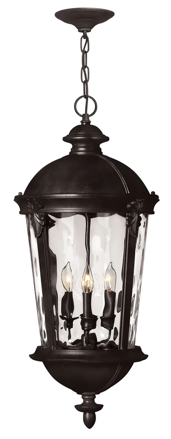 Windsor LED Hanging Lantern in Black